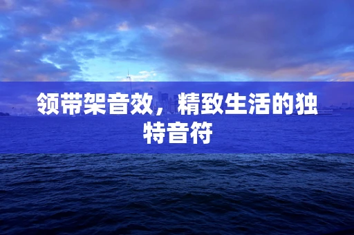 领带架音效，精致生活的独特音符
