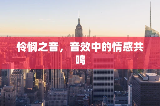 怜悯之音，音效中的情感共鸣