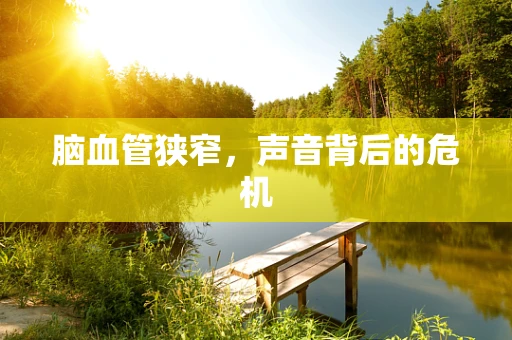 脑血管狭窄，声音背后的危机
