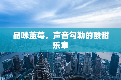 品味蓝莓，声音勾勒的酸甜乐章