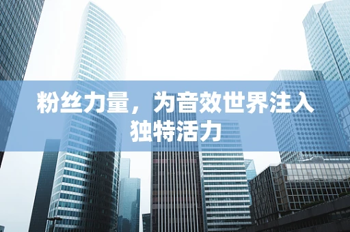 粉丝力量，为音效世界注入独特活力