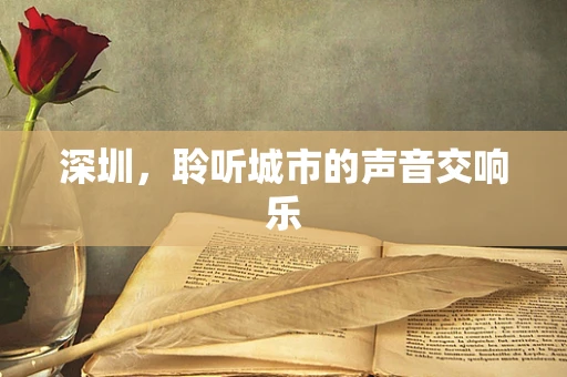 深圳，聆听城市的声音交响乐