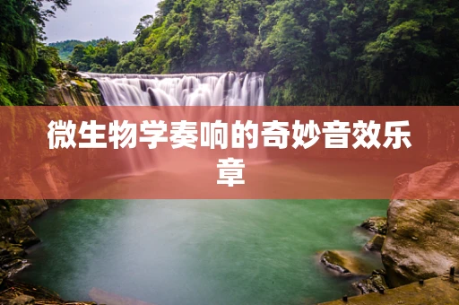 微生物学奏响的奇妙音效乐章