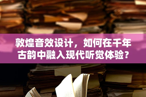 敦煌音效设计，如何在千年古韵中融入现代听觉体验？