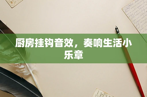 厨房挂钩音效，奏响生活小乐章