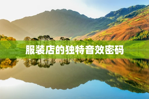服装店的独特音效密码