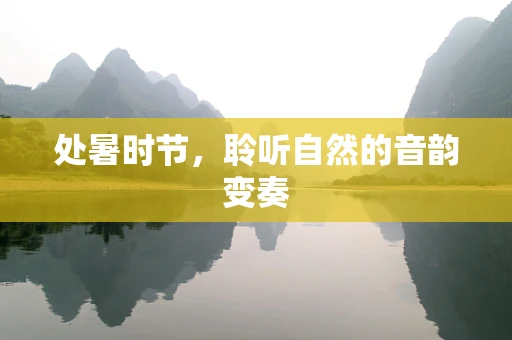 处暑时节，聆听自然的音韵变奏