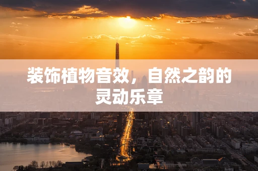 装饰植物音效，自然之韵的灵动乐章