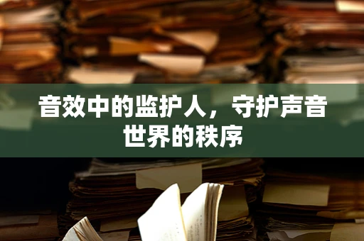 音效中的监护人，守护声音世界的秩序