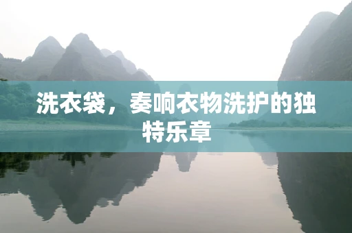 洗衣袋，奏响衣物洗护的独特乐章