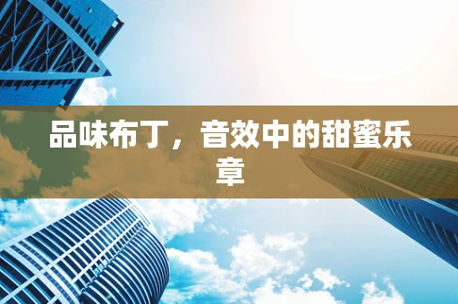 品味布丁，音效中的甜蜜乐章