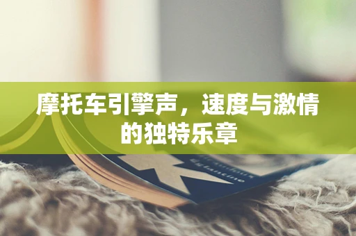 摩托车引擎声，速度与激情的独特乐章