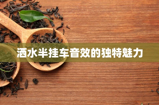 洒水半挂车音效的独特魅力