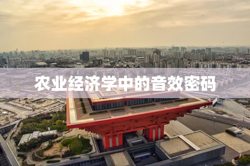 农业经济学中的音效密码
