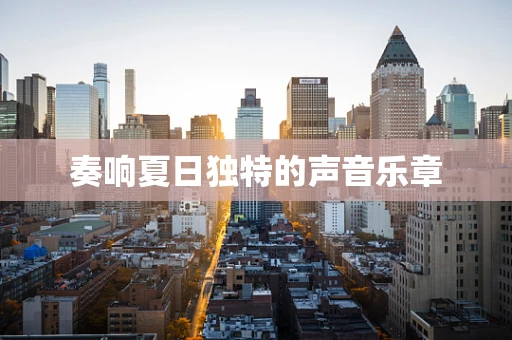 奏响夏日独特的声音乐章