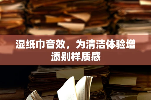 湿纸巾音效，为清洁体验增添别样质感